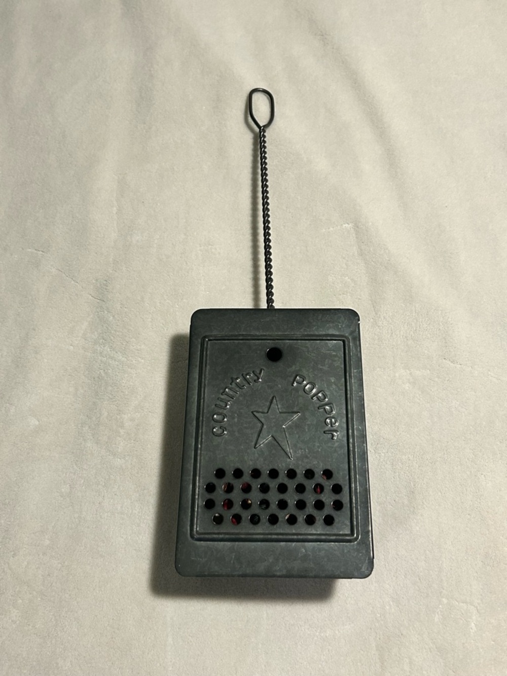 Decorative popcorn popper potpourri home decor country chic rustic farmhouse coz